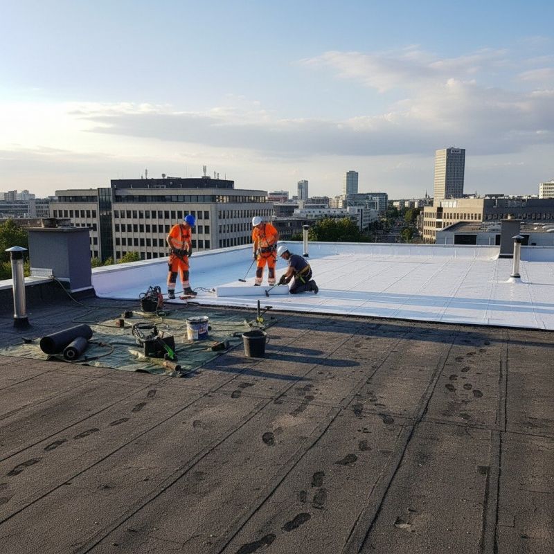 Single Ply Roof Installation
